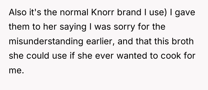 Also it's the normal Knorr brand I use) I gave...