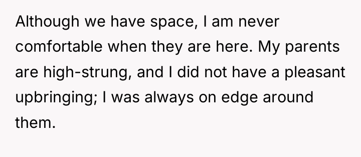 Although we have space, I am never comfortable when they...
