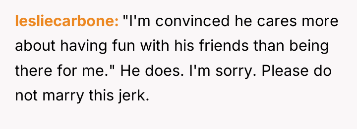 lesliecarbone "I'm convinced he cares more about having fun with...