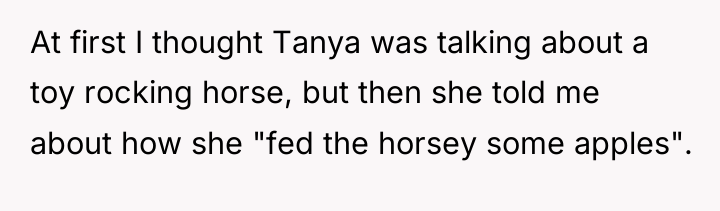At first I thought Tanya was talking about a toy...