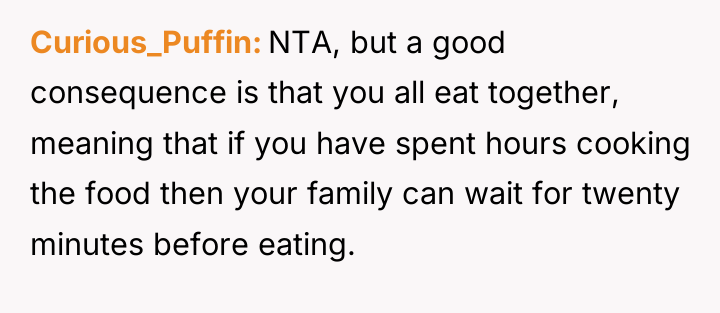 Curious_Puffin NTA, but a good consequence is that you all...