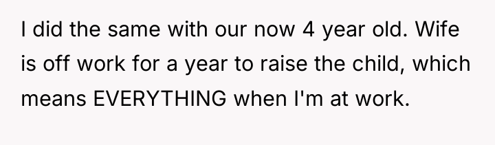 I did the same with our now 4 year old....
