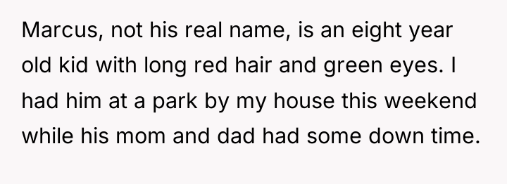 Marcus, not his real name, is an eight year old...
