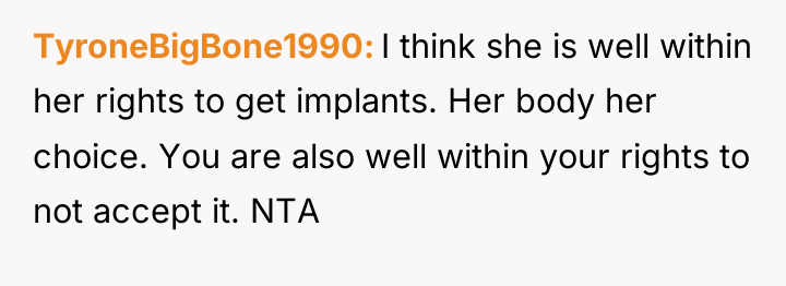 TyroneBigBone1990 I think she is well within her rights to...