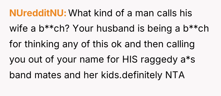 NUredditNU What kind of a man calls his wife a...
