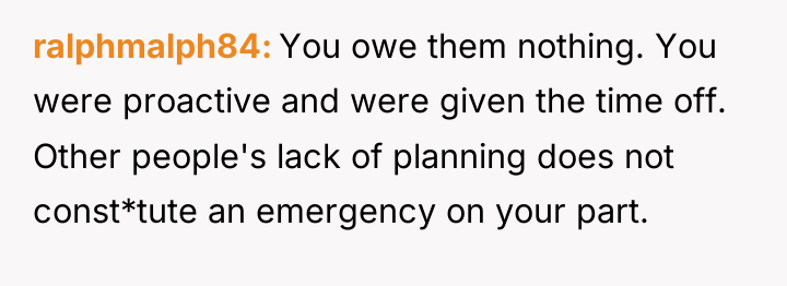 ralphmalph84 You owe them nothing. You were proactive and were...