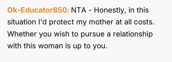 Ok-Educator850 NTA - Honestly, in this situation I'd protect my...