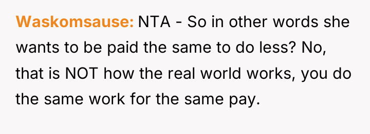 Waskomsause NTA - So in other words she wants to...