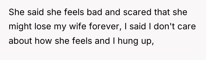 She said she feels bad and scared that she might...