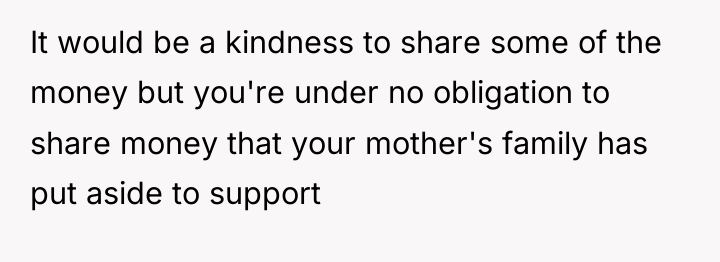 It would be a kindness to share some of the...