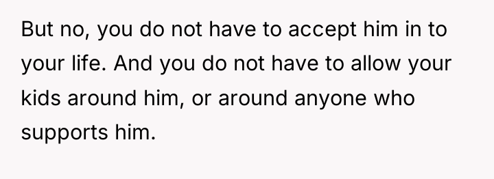 But no, you do not have to accept him in...