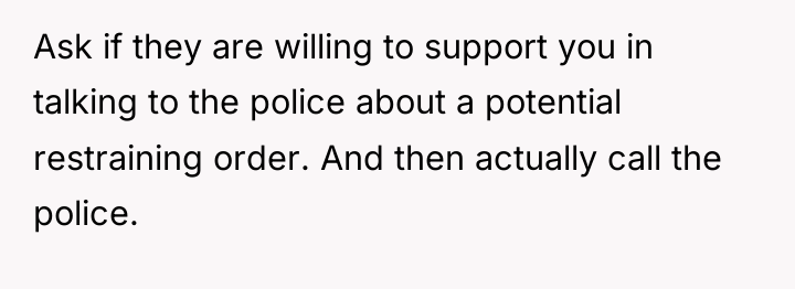 Ask if they are willing to support you in talking...