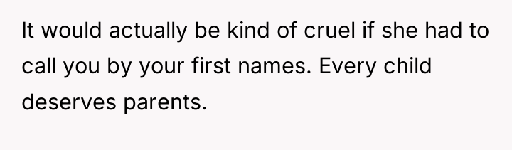 It would actually be kind of cruel if she had...
