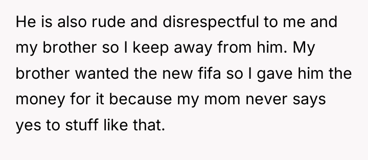 He is also rude and disrespectful to me and my...