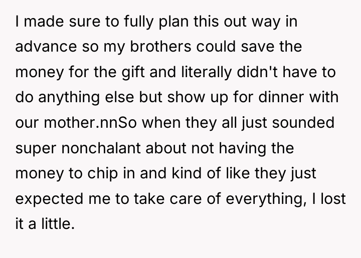 I made sure to fully plan this out way in...