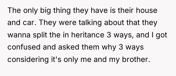 The only big thing they have is their house and...
