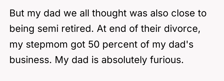 But my dad we all thought was also close to...