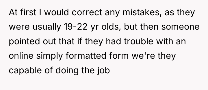 At first I would correct any mistakes, as they were...