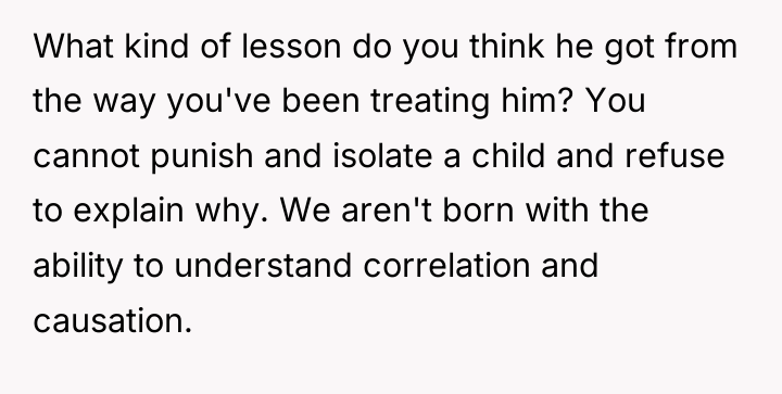 What kind of lesson do you think he got from...