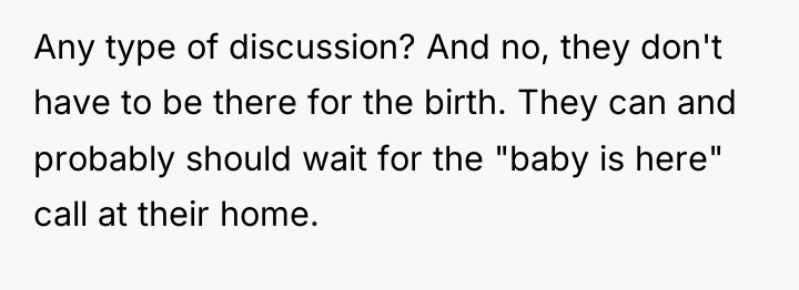 Any type of discussion? And no, they don't have to...
