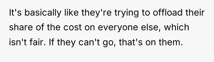 It's basically like they're trying to offload their share of...