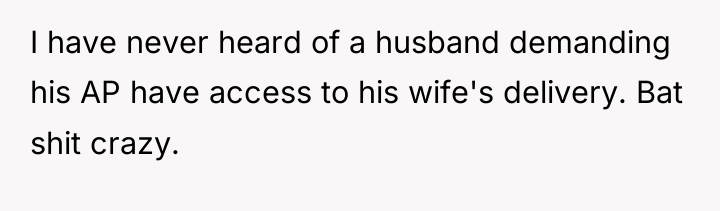 I have never heard of a husband demanding his AP...