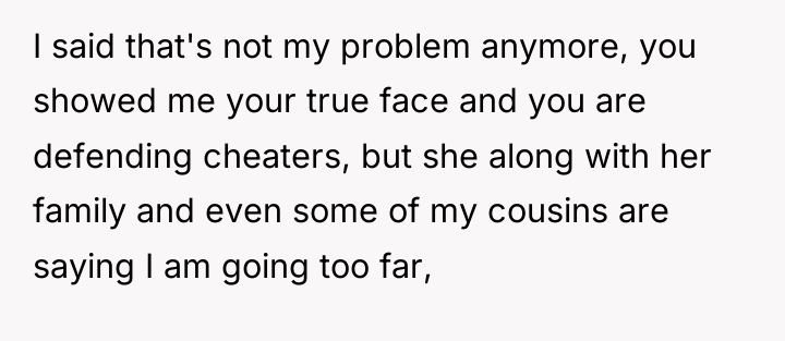 I said that's not my problem anymore, you showed me...