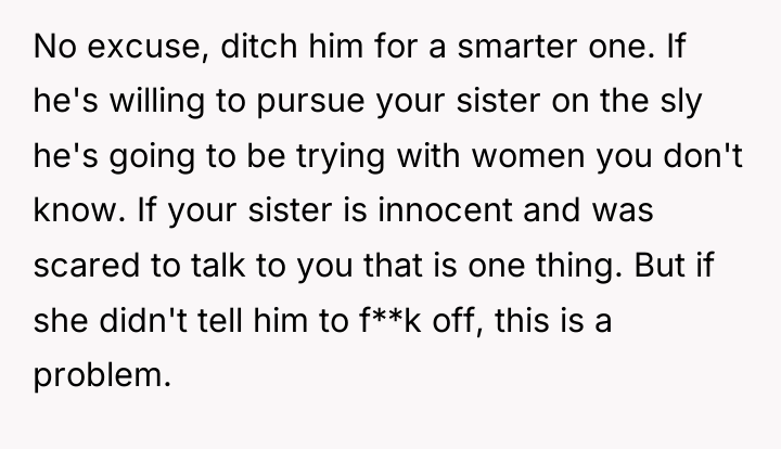 No excuse, ditch him for a smarter one. If he's...