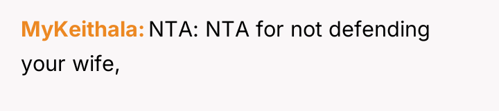 MyKeithala NTA: NTA for not defending your wife,