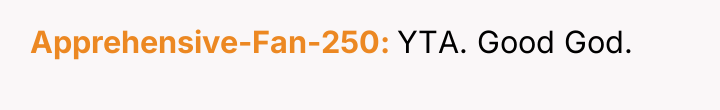 Apprehensive-Fan-250 YTA. Good God.