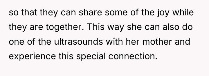 so that they can share some of the joy while...