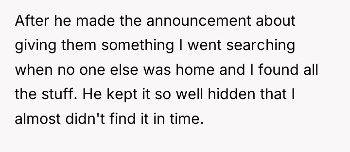 After he made the announcement about giving them something I...