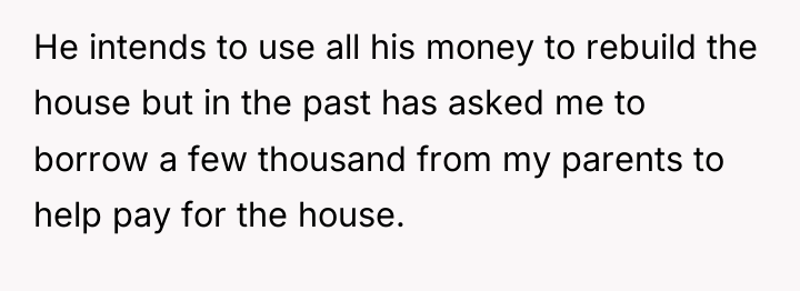He intends to use all his money to rebuild the...