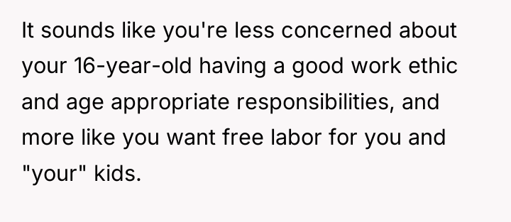 It sounds like you're less concerned about your 16-year-old having...