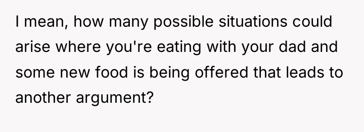 I mean, how many possible situations could arise where you're...
