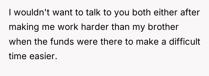 I wouldn't want to talk to you both either after...