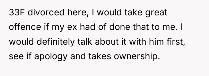 33F divorced here, I would take great offence if my...