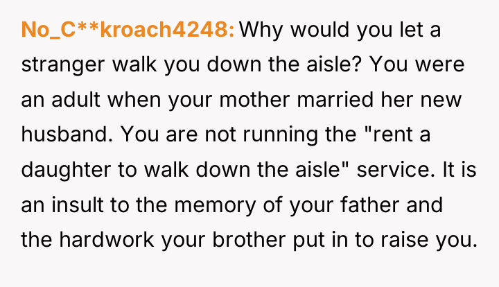 No_C**kroach4248 Why would you let a stranger walk you down...