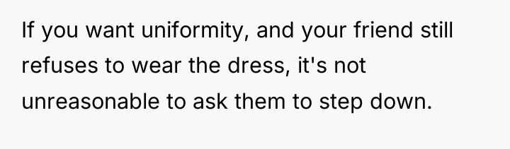 If you want uniformity, and your friend still refuses to...