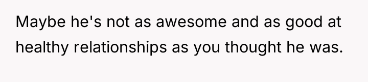 Maybe he's not as awesome and as good at healthy...