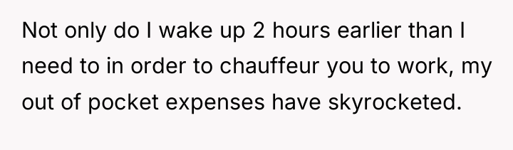 Not only do I wake up 2 hours earlier than...