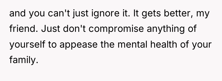 and you can't just ignore it. It gets better, my...