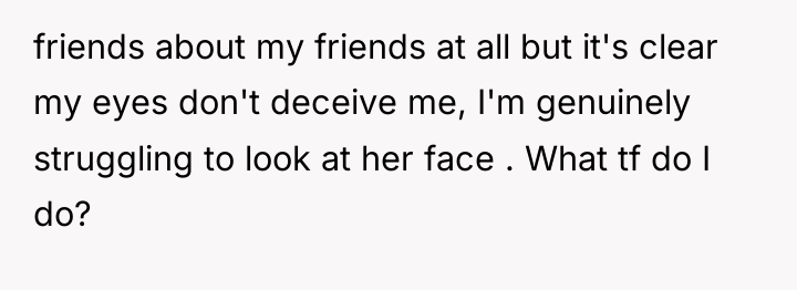 friends about my friends at all but it's clear my...
