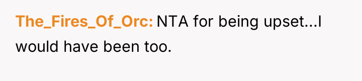 The_Fires_Of_Orc NTA for being upset...I would have been too.