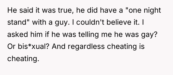 He said it was true, he did have a "one...
