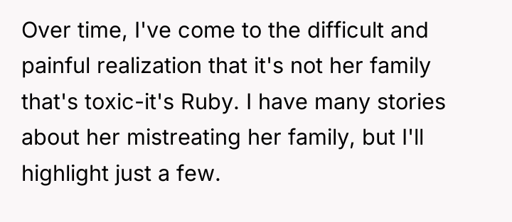 Over time, I've come to the difficult and painful realization...