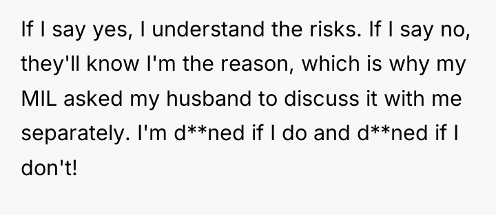 If I say yes, I understand the risks. If I...