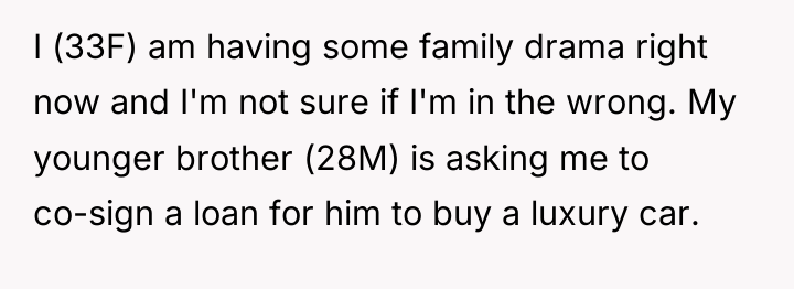 I (33F) am having some family drama right now and...
