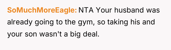 SoMuchMoreEagle NTA Your husband was already going to the gym,...