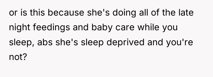 or is this because she's doing all of the late...